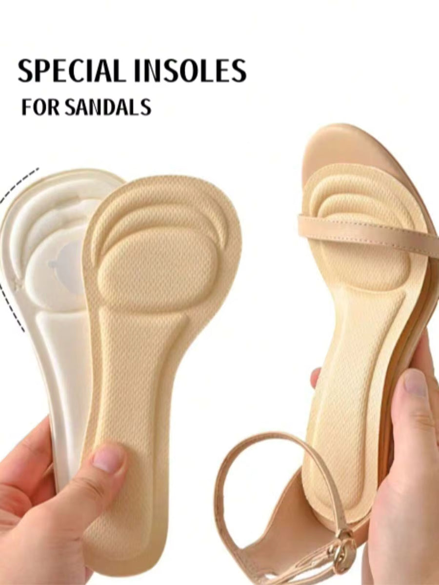 1 Pair Cushioned Sandal Insoles, Anti-Slip, Moisture-Wicking And Breathable, Trimmable For Women, Back To School Supplies, Boots Accessories For Shoes For Women, For Outdoor, Sport, Travel, Household, Office, School